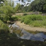 erosion on the bank of Big Sandy by the bridge